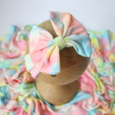 Baby Tie Dye Swaddle Wrap with Hairband SR079 | NB | Multicolour
